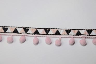 Pompon Borte - Inca - hellrosa